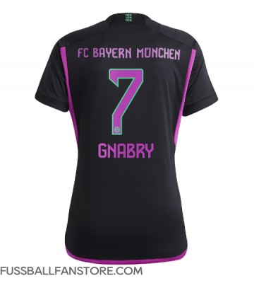 Bayern Munich Serge Gnabry #7 Replik Auswärtstrikot Damen 2023-24 Kurzarm